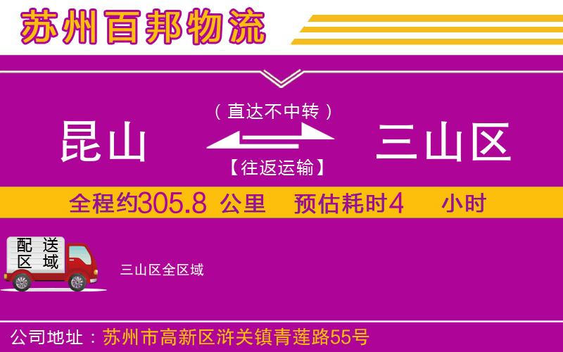 昆山到三山區(qū)物流公司