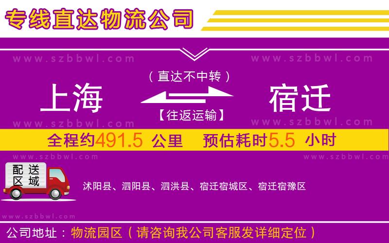 上海到宿遷物流公司