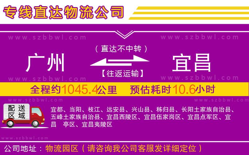 廣州到宜昌物流專線