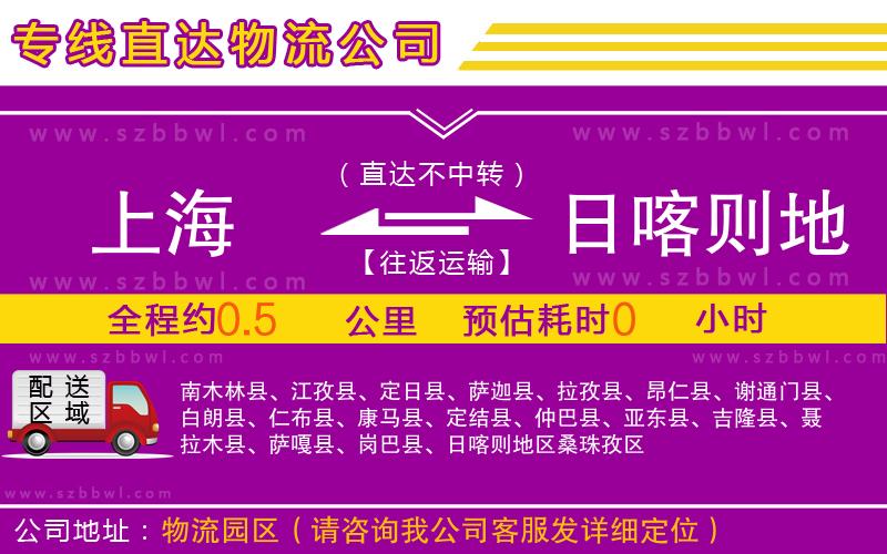 上海到日喀則地區(qū)物流專線