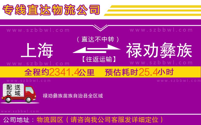 上海到祿勸彝族苗族自治縣物流公司