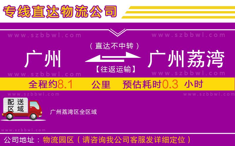 廣州到廣州荔灣區(qū)物流公司
