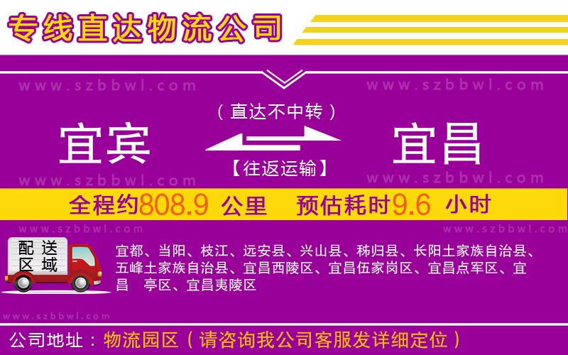 宜賓到宜昌物流公司