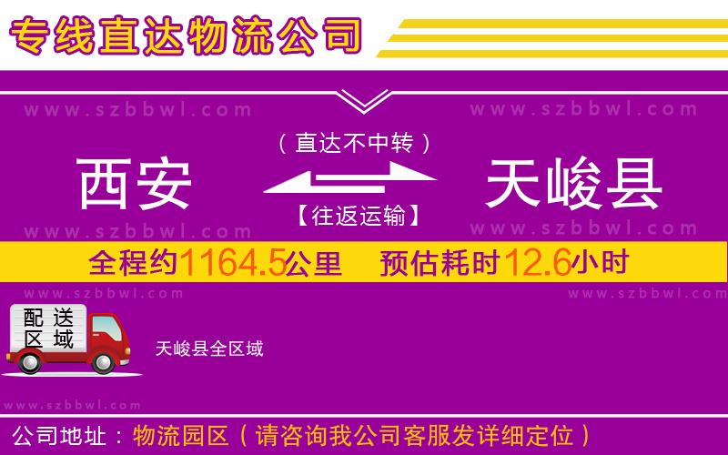 西安到天峻縣物流專(zhuān)線