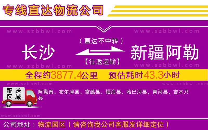 長(zhǎng)沙到新疆阿勒泰地區(qū)物流公司