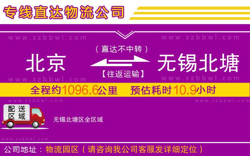 北京到無錫北塘區(qū)物流專線
