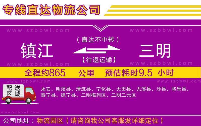 鎮(zhèn)江到三明物流專線