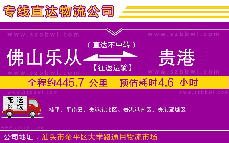 佛山樂(lè)從鎮(zhèn)到貴港物流公司