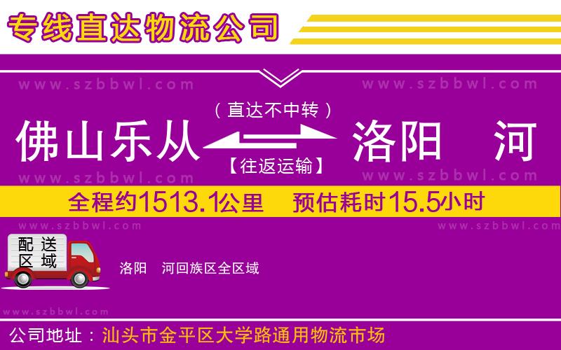 佛山樂(lè)從鎮(zhèn)到洛陽(yáng)瀍河回族區(qū)物流公司