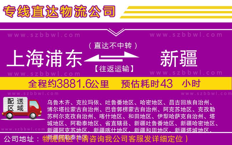 上海浦東區(qū)到新疆物流專線