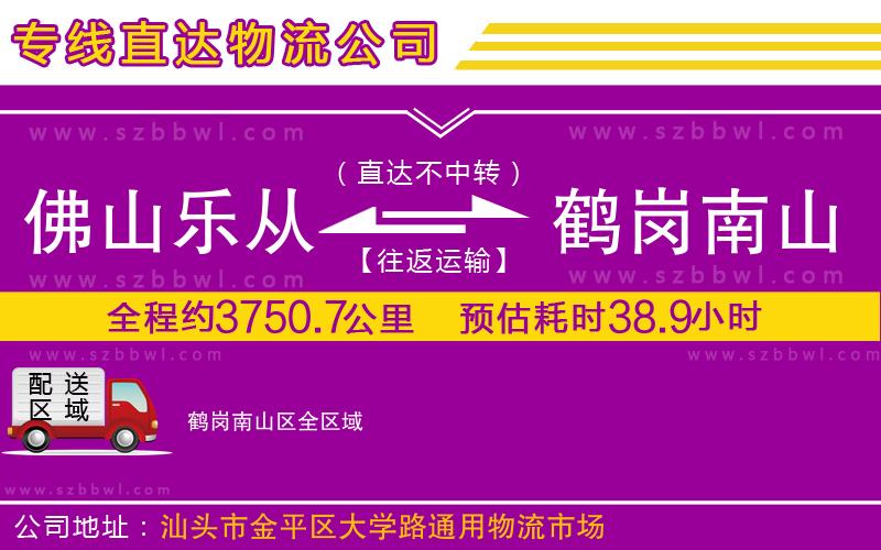 佛山樂從鎮(zhèn)到鶴崗南山區(qū)物流公司