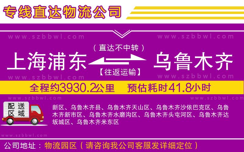 上海浦東區(qū)到烏魯木齊物流專(zhuān)線(xiàn)