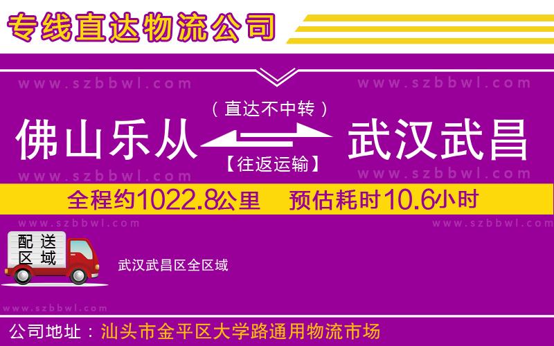 佛山樂(lè)從鎮(zhèn)到武漢武昌區(qū)物流專線