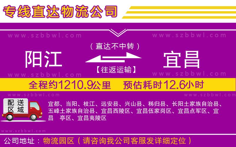 陽(yáng)江到宜昌物流專(zhuān)線(xiàn)