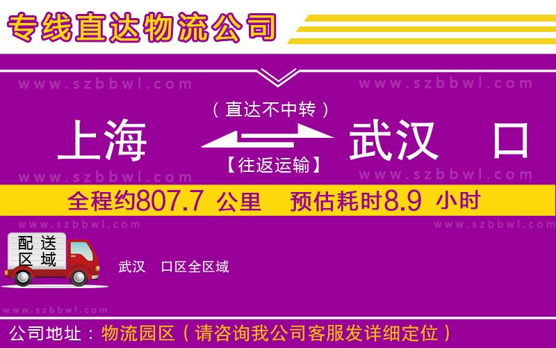 上海到武漢硚口區(qū)物流專(zhuān)線