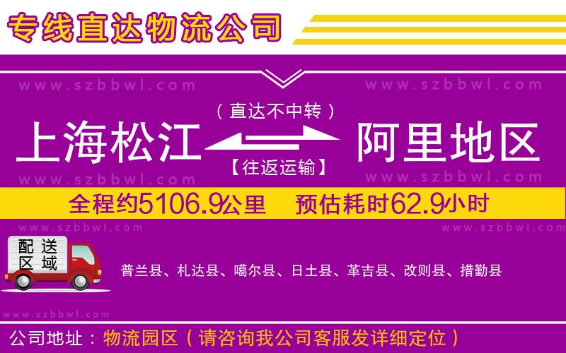 上海松江區(qū)到阿里地區(qū)物流專線
