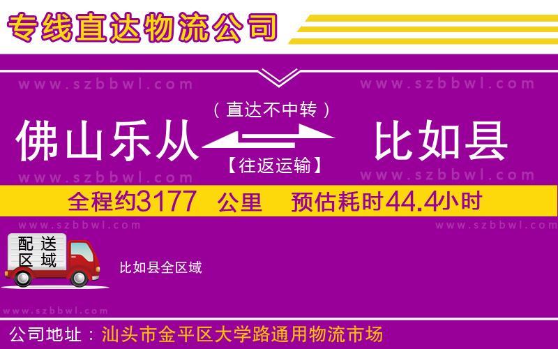 佛山樂(lè)從鎮(zhèn)到比如縣物流公司