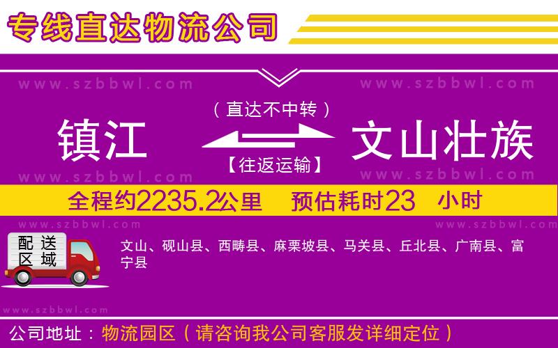 鎮(zhèn)江到文山壯族苗族自治州物流專線