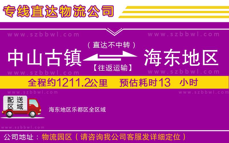 中山古鎮(zhèn)到海東地區(qū)樂都區(qū)物流專線