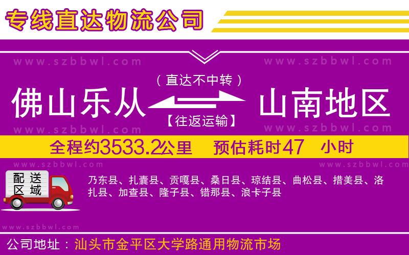 佛山樂(lè)從鎮(zhèn)到山南地區(qū)物流專(zhuān)線(xiàn)