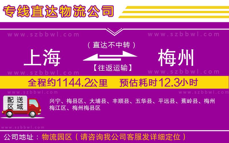 上海到梅州物流公司