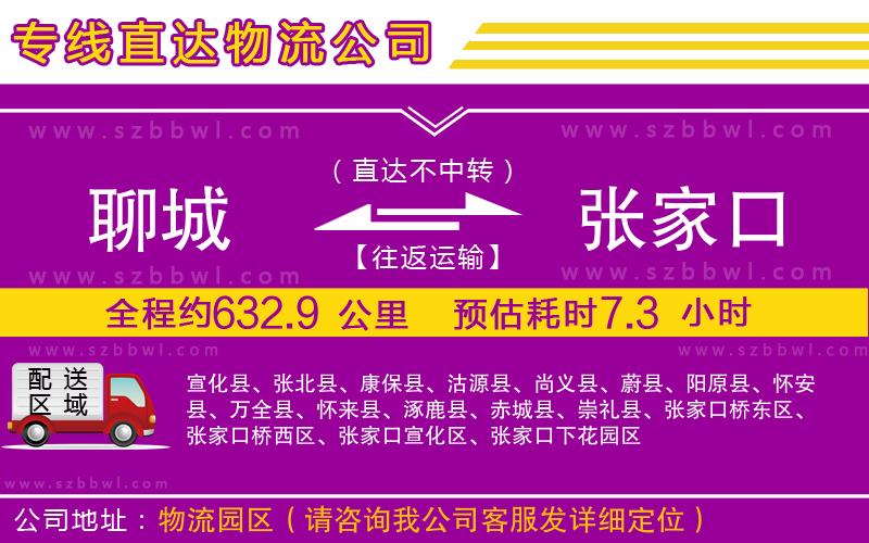 聊城到張家口物流專線