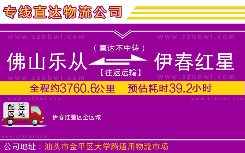 佛山樂從鎮(zhèn)到伊春紅星區(qū)物流專線