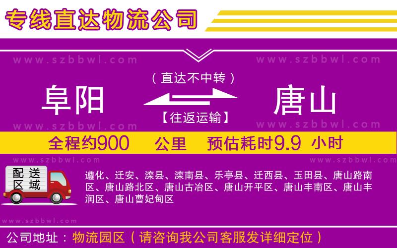 阜陽(yáng)到唐山物流專線