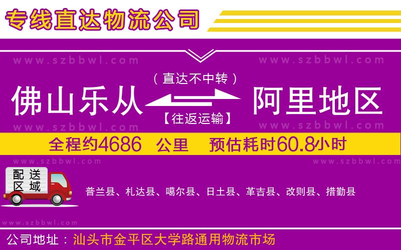 佛山樂從鎮(zhèn)到阿里地區(qū)物流專線