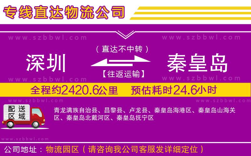 深圳到秦皇島物流公司