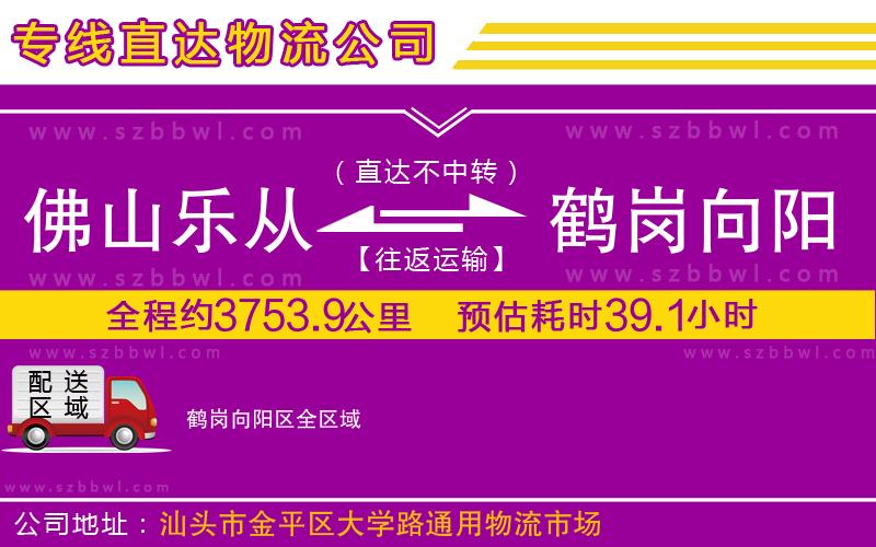 佛山樂(lè)從鎮(zhèn)到鶴崗向陽(yáng)區(qū)物流公司