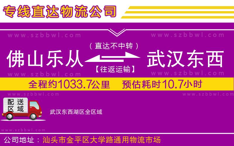 佛山樂從鎮(zhèn)到武漢東西湖區(qū)物流公司
