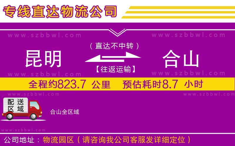 昆明到合山物流專線