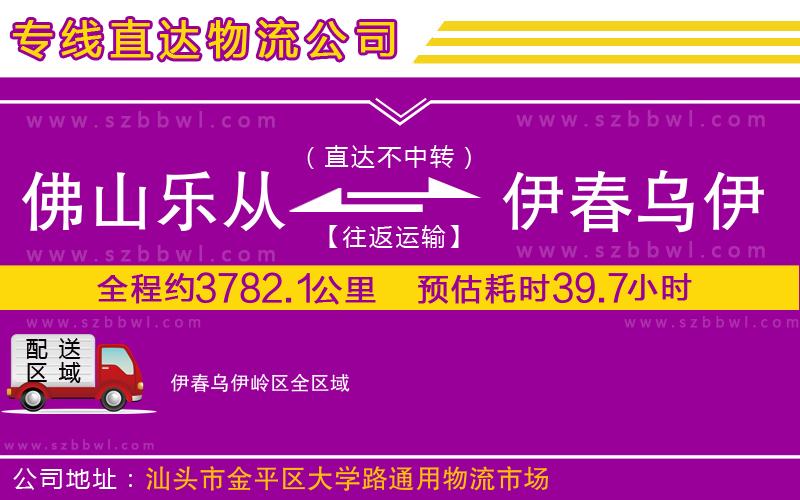 佛山樂從鎮(zhèn)到伊春烏伊嶺區(qū)物流公司