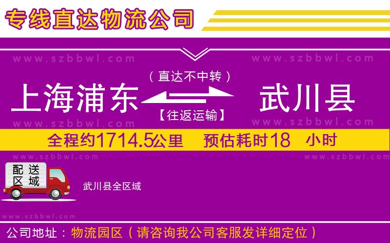 上海浦東區(qū)到武川縣物流專線