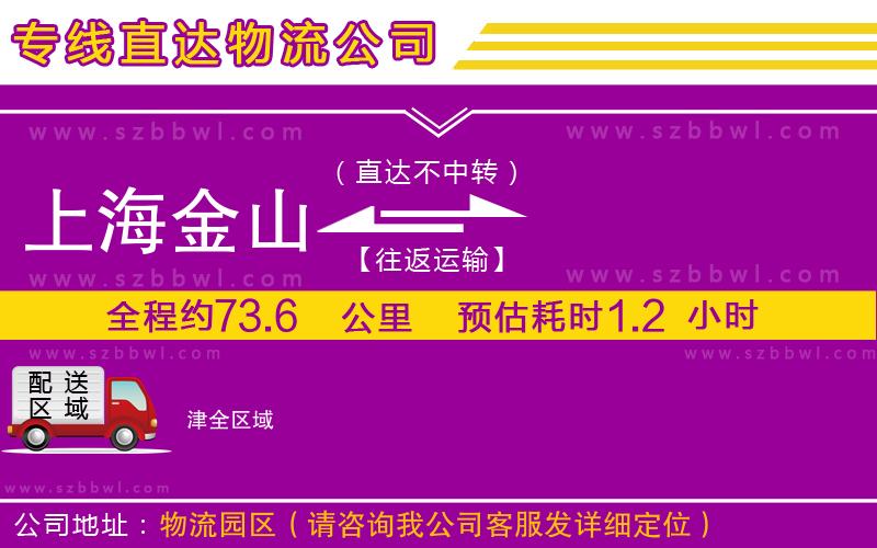 上海金山區(qū)到津物流專線