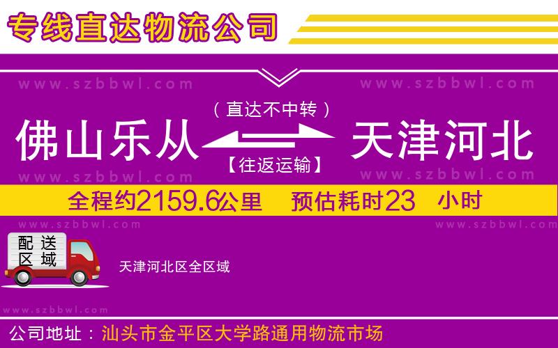 佛山樂(lè)從鎮(zhèn)到天津河北區(qū)物流公司