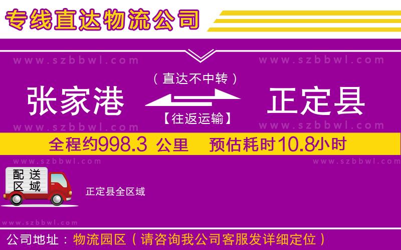 張家港到正定縣物流專線