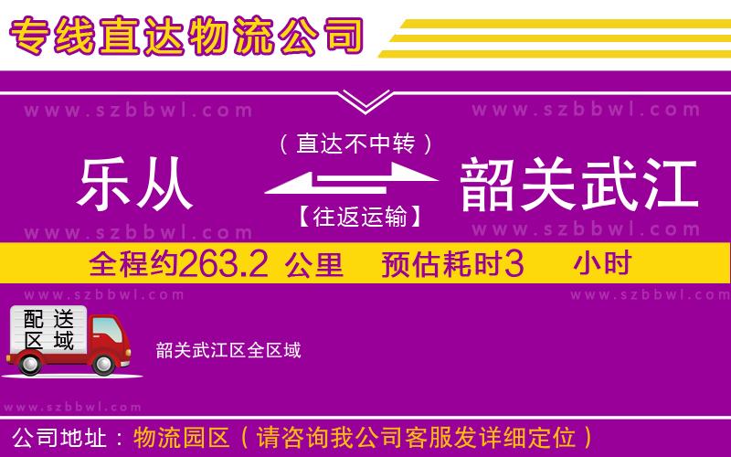 樂從到韶關(guān)武江區(qū)物流公司