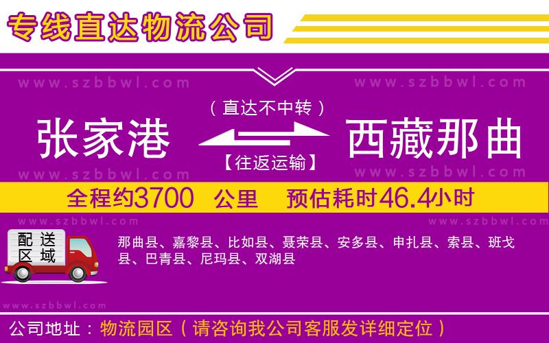 張家港到西藏那曲地區(qū)物流專線