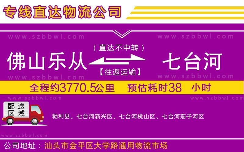 佛山樂從鎮(zhèn)到七臺(tái)河物流專線