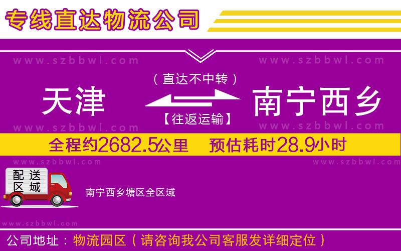 天津到南寧西鄉(xiāng)塘區(qū)貨運(yùn)專線