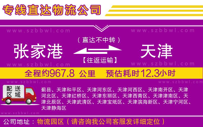 張家港到天津貨運(yùn)專線