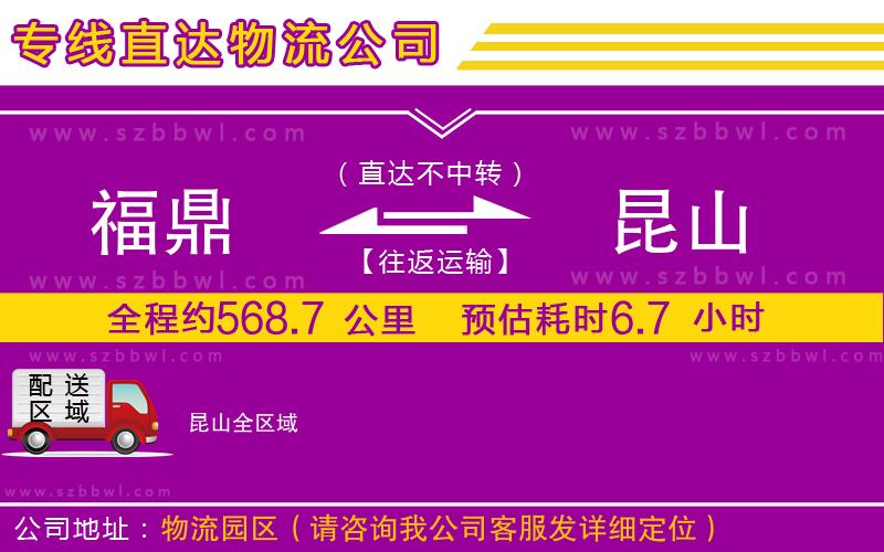 福鼎到昆山物流專線