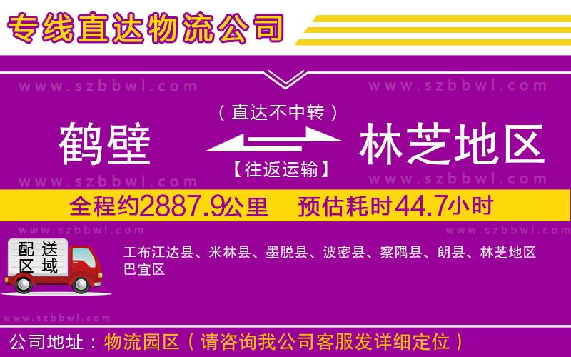 鶴壁到林芝地區(qū)物流公司