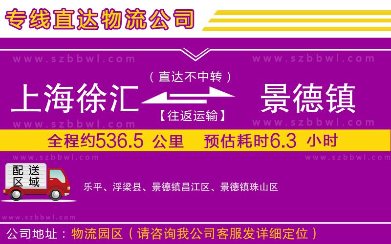 上海徐匯區(qū)到景德鎮(zhèn)物流專(zhuān)線(xiàn)