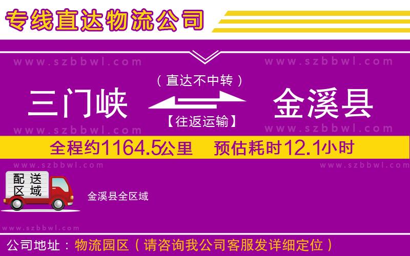 三門(mén)峽到金溪縣物流專線