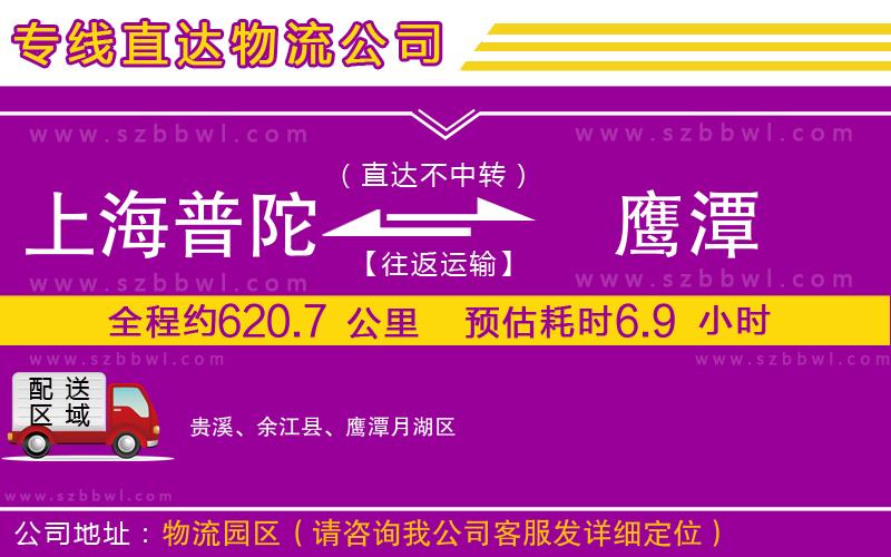 上海普陀區(qū)到鷹潭物流專線