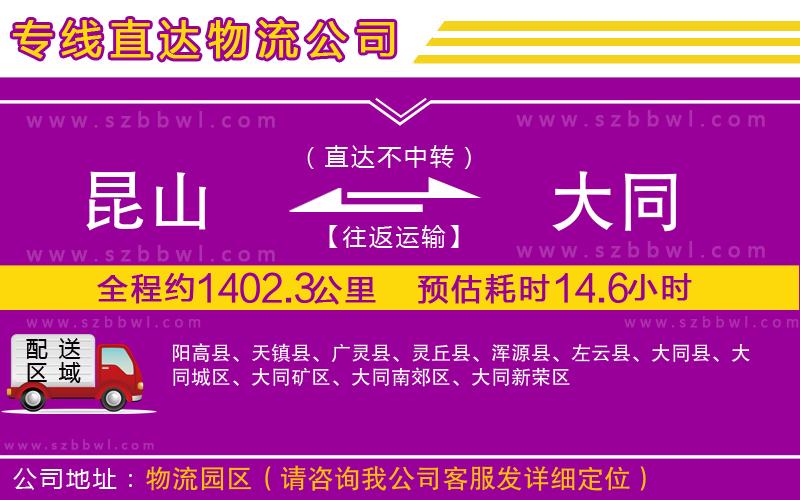 昆山到大同貨運(yùn)專線