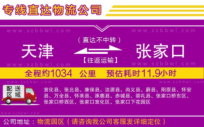 天津到張家口貨運專線